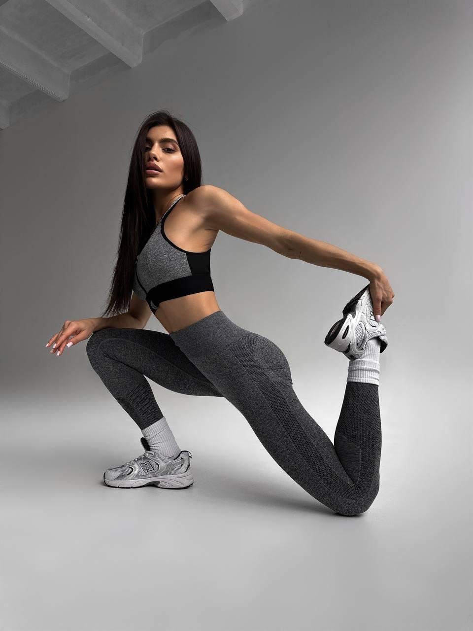 Фітнес топ FS1739/1 (Сірий) - Зображення 3