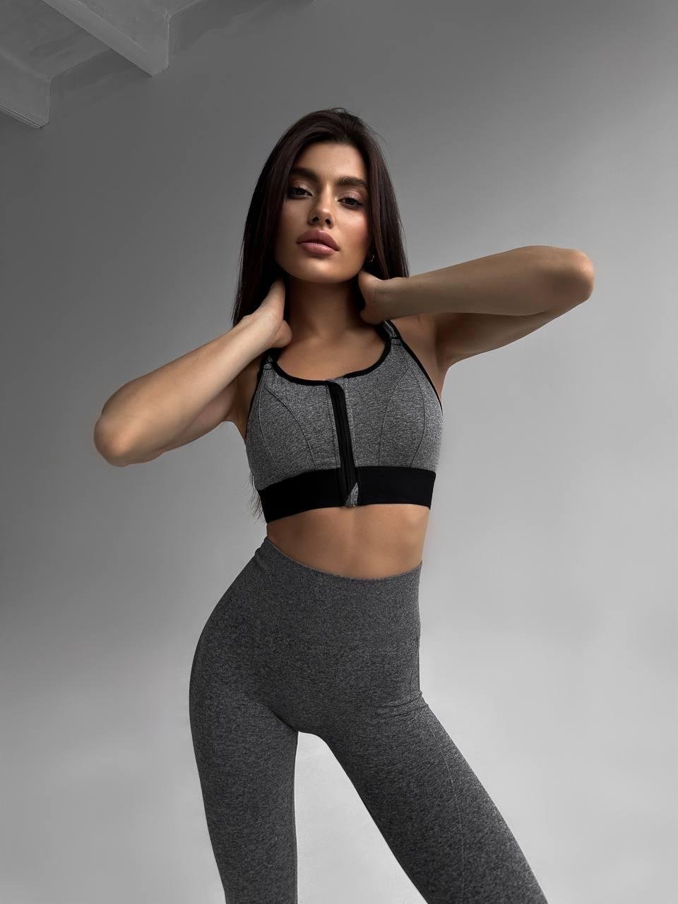 Фітнес топ FS1739/1 (Сірий) - Зображення 4
