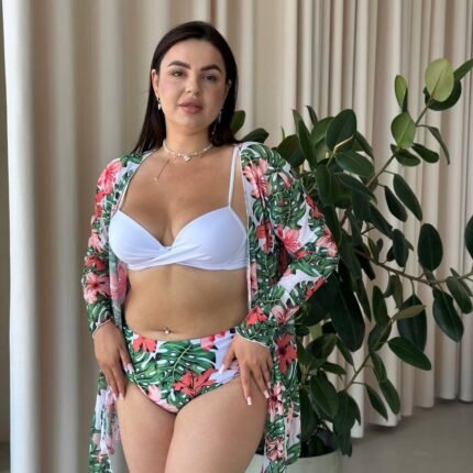 Купальник+ туника SW1252/1 (Листя зелене)