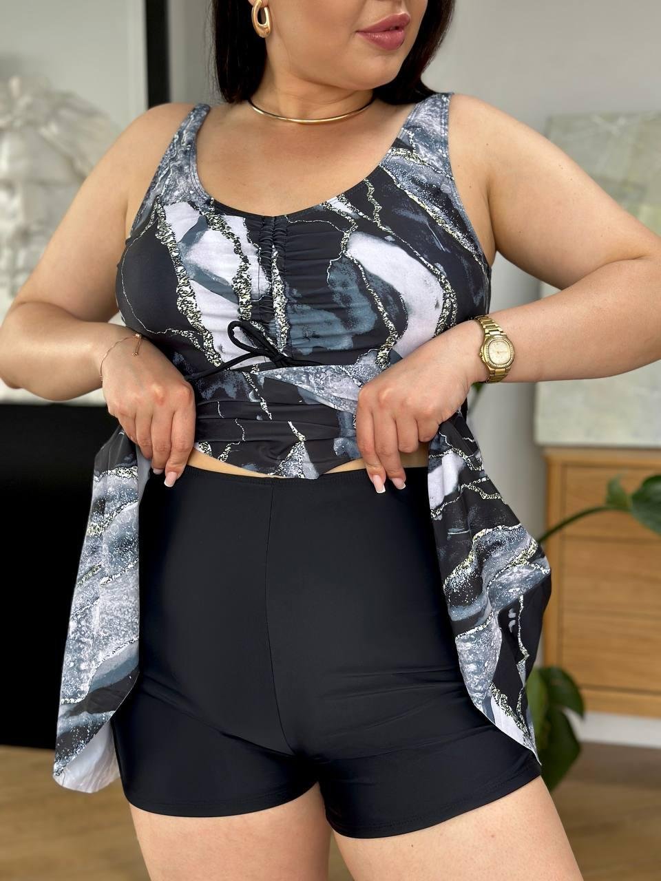 Купальник мраморний SW3659 - Зображення 7