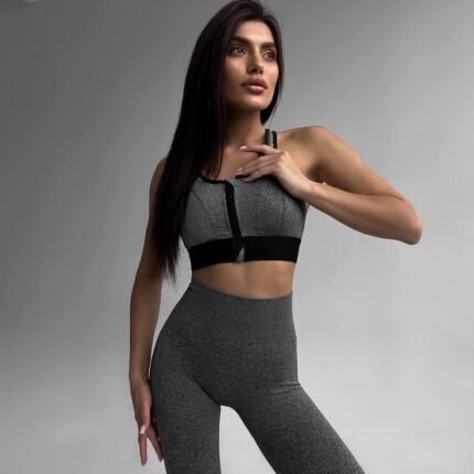 Фітнес топ FS1739/1 (Сірий)