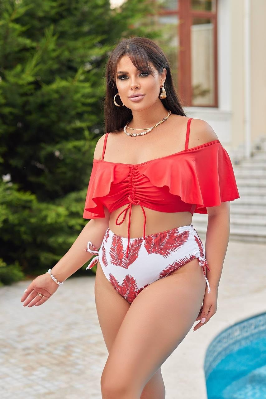 Купальник SW1279/1 (Пір'я червоні)