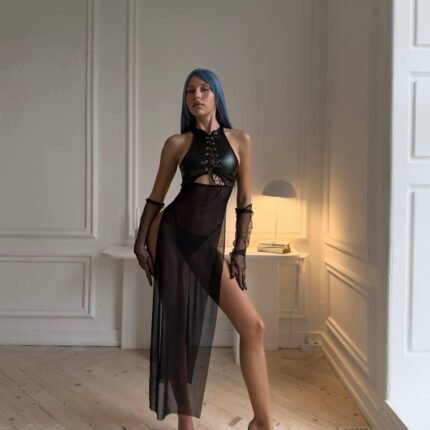 Пеньюар шкіряний DO3825