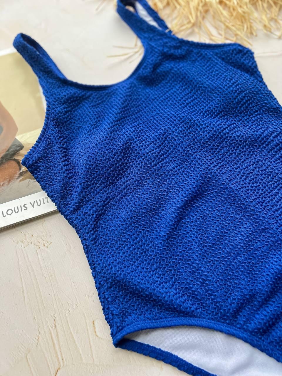 Купальник суцільний жатка SW1333/6 Темно синій - Зображення 8