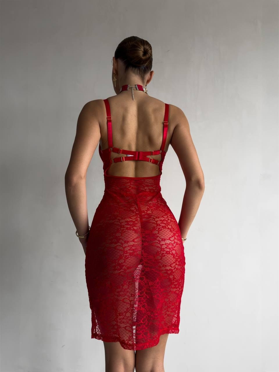 Сорочка DO3351 червона - Зображення 2