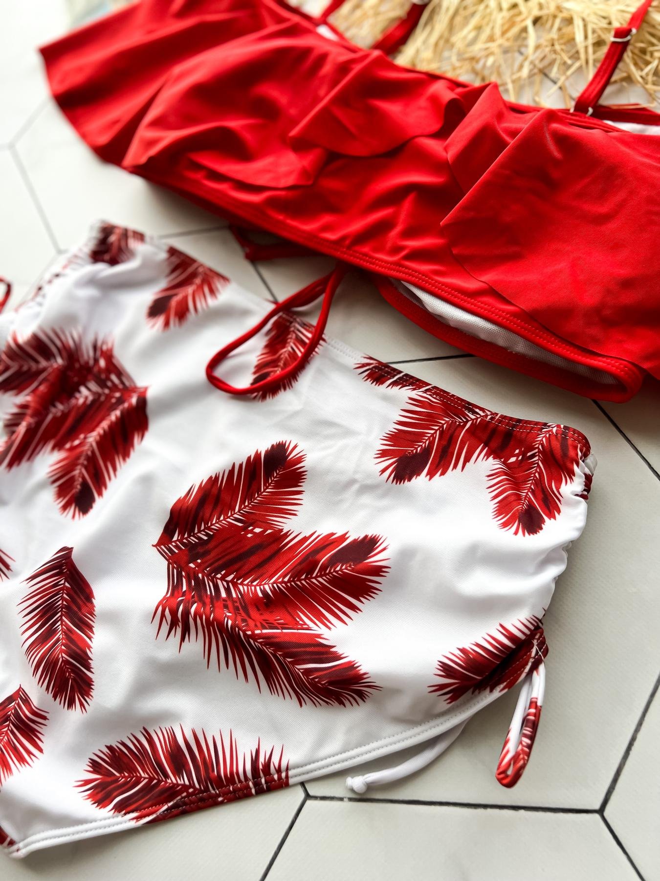 Купальник SW1279/1 (Пір'я червоні) - Зображення 15