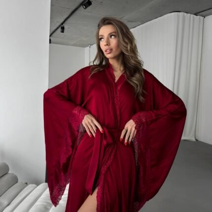 Халат DO2920/2 бордо