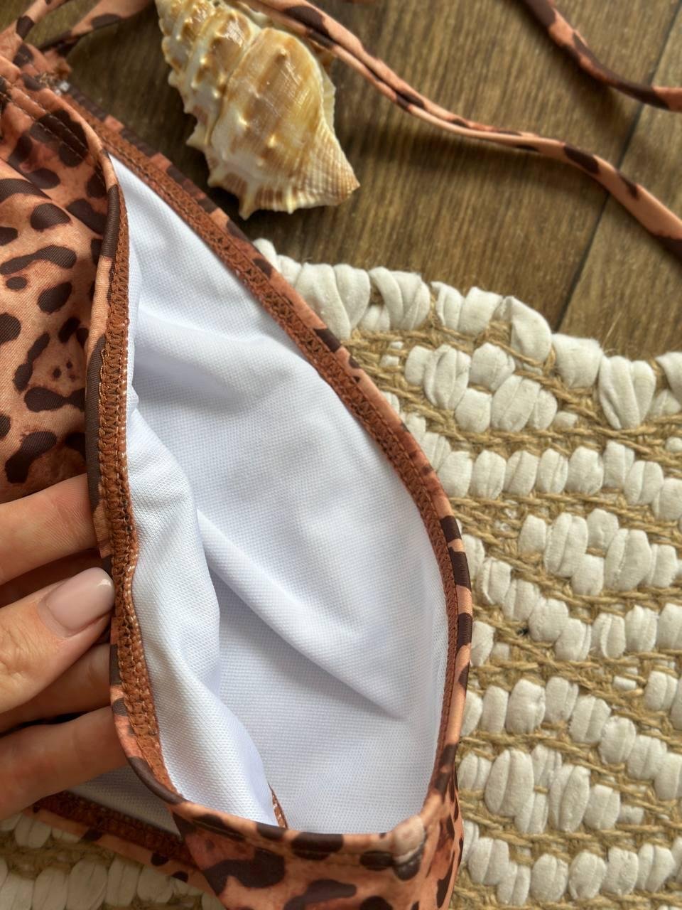 Купальник роздільний+юбка, леопард SW3740 - Зображення 9