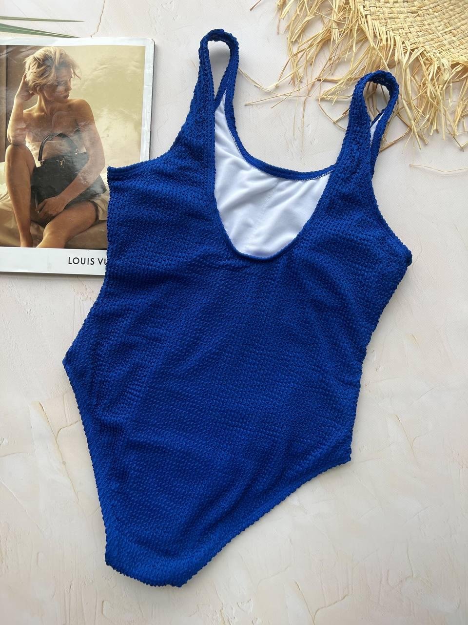 Купальник суцільний жатка SW1333/6 Темно синій - Зображення 9