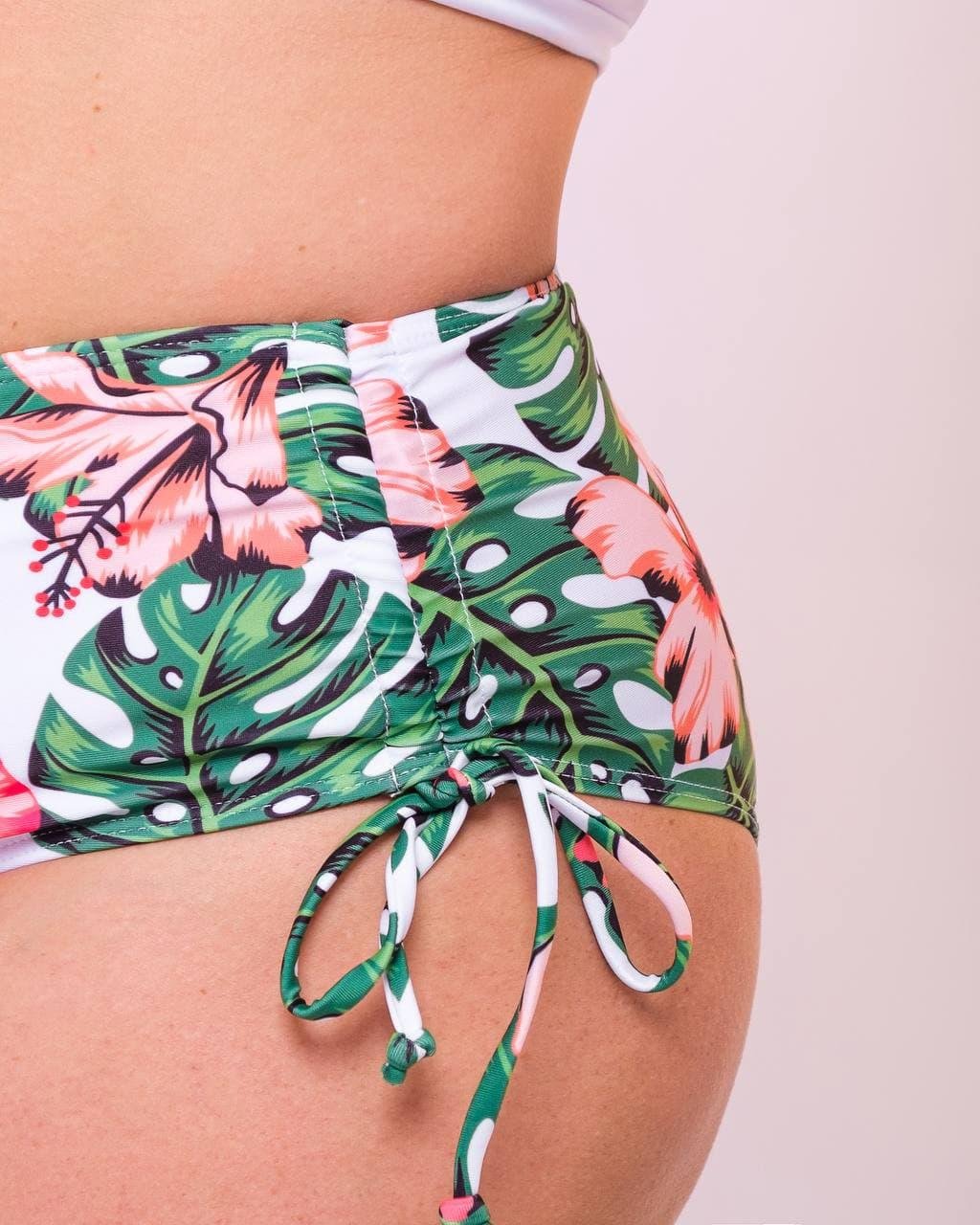 Купальник+ туника SW1252/1 (Листя зелене) - Зображення 15