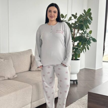 Піжама сіра в зірочку DO3892/1