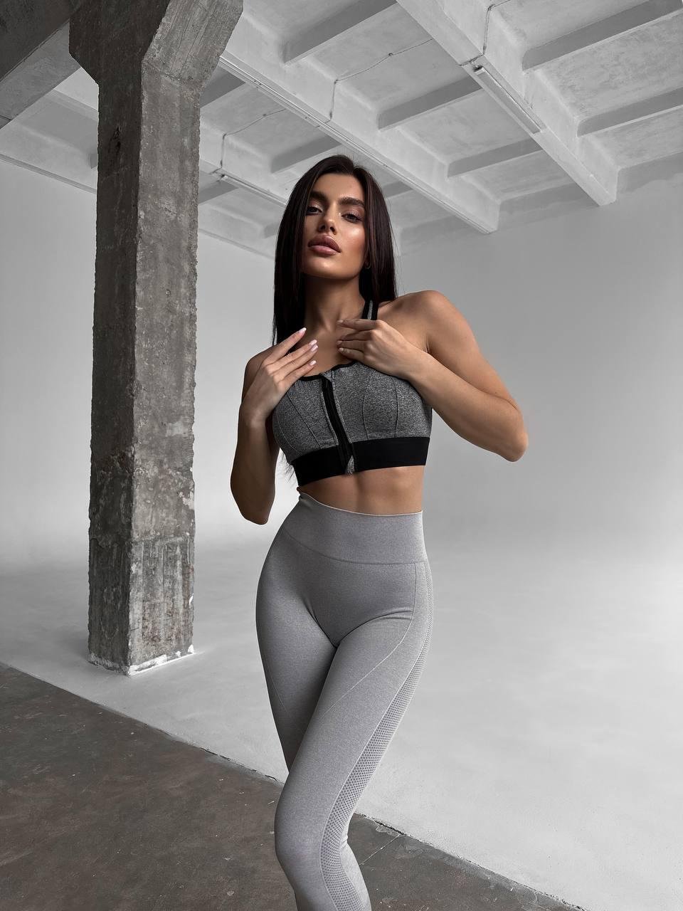 Фітнес топ FS1739/1 (Сірий) - Зображення 15