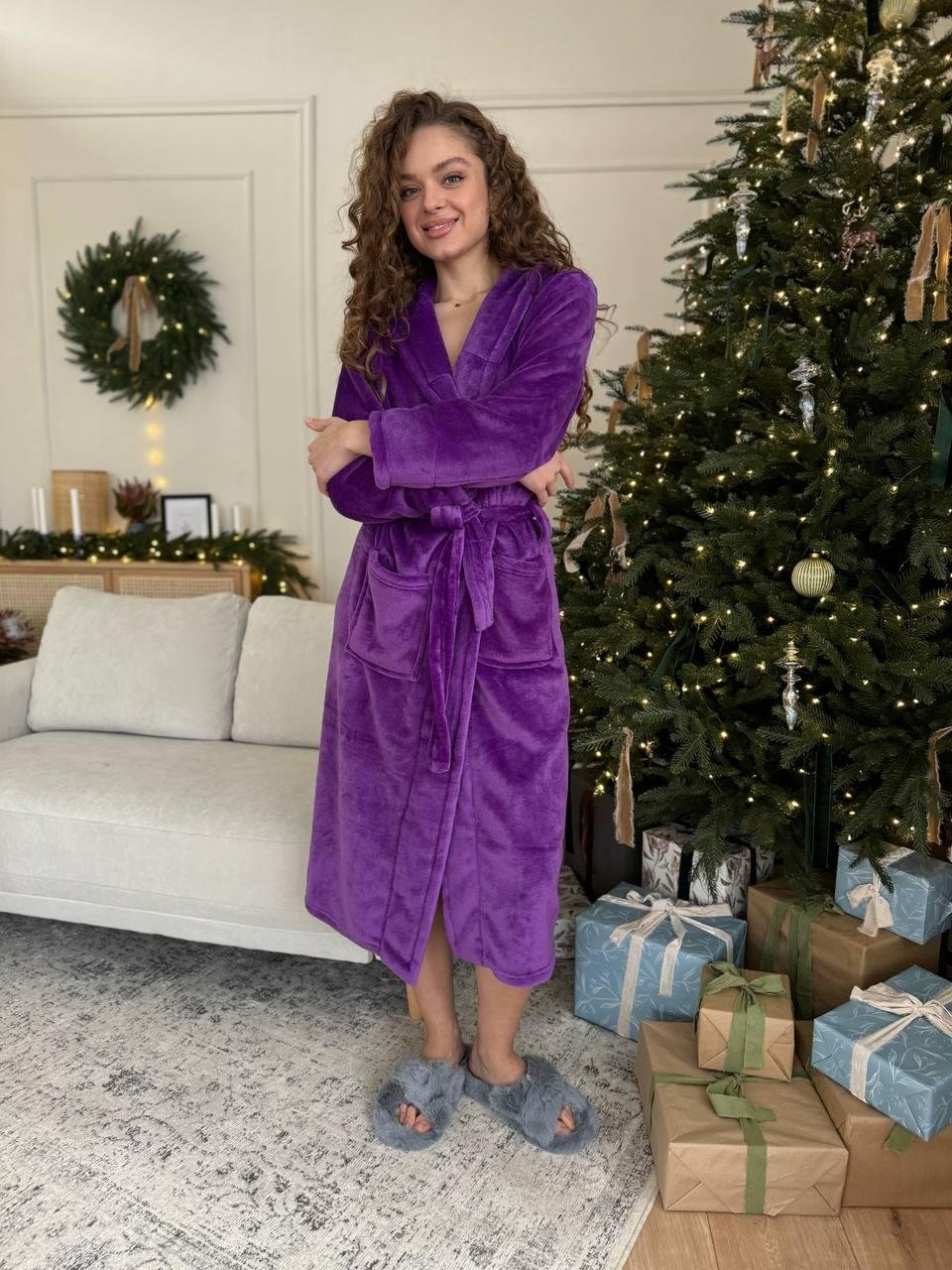 Халат DO2669/3 (Фіолетовий) - Зображення 9