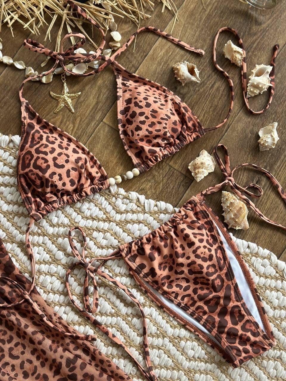 Купальник роздільний+юбка, леопард SW3740 - Зображення 12